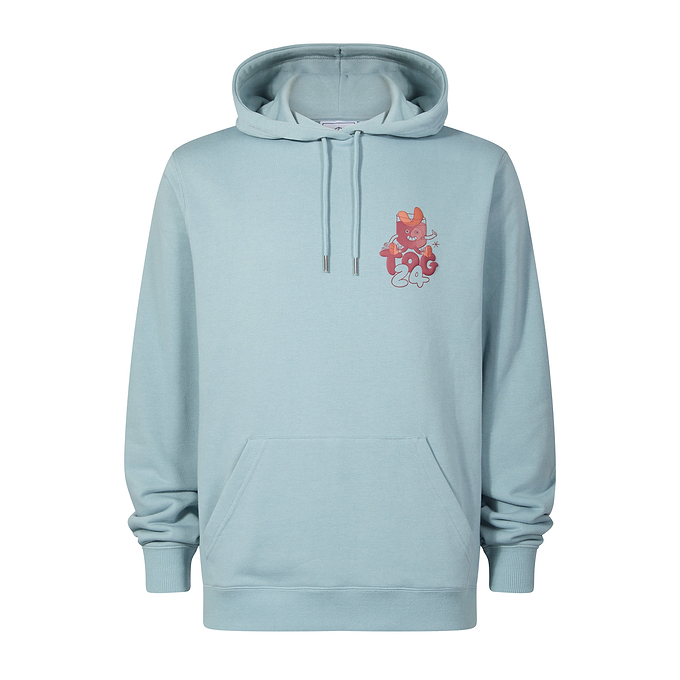 Riverton Mens Relaxed Fit Supersoft Hattie Clark Hoody - Summer Sky