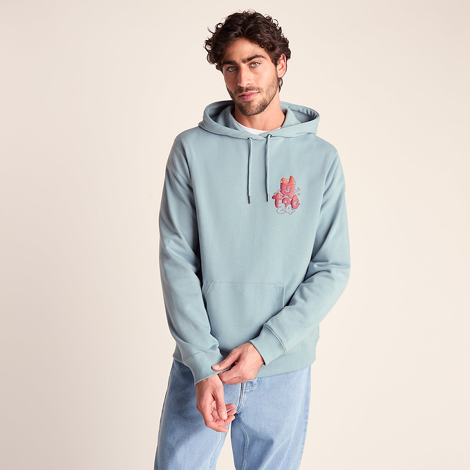 Riverton Mens Relaxed Fit Supersoft Hattie Clark Hoody - Summer Sky