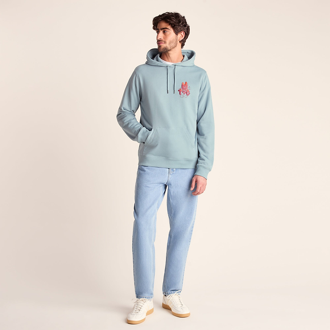 Riverton Mens Relaxed Fit Supersoft Hattie Clark Hoody - Summer Sky
