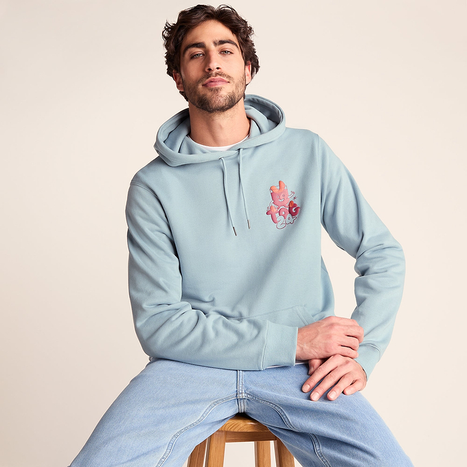 Riverton Mens Relaxed Fit Supersoft Hattie Clark Hoody - Summer Sky