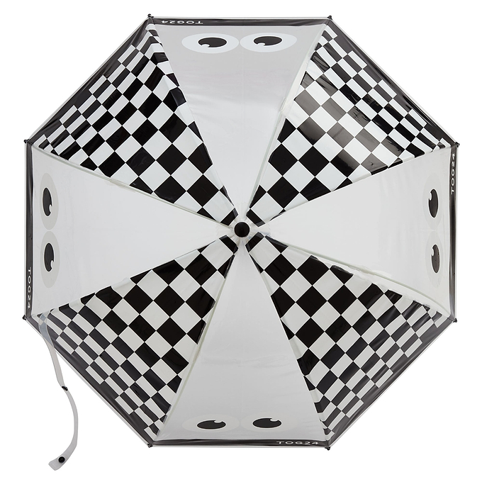 Romney Kids Shaun the Sheep Umbrella - Black White Checkerboard