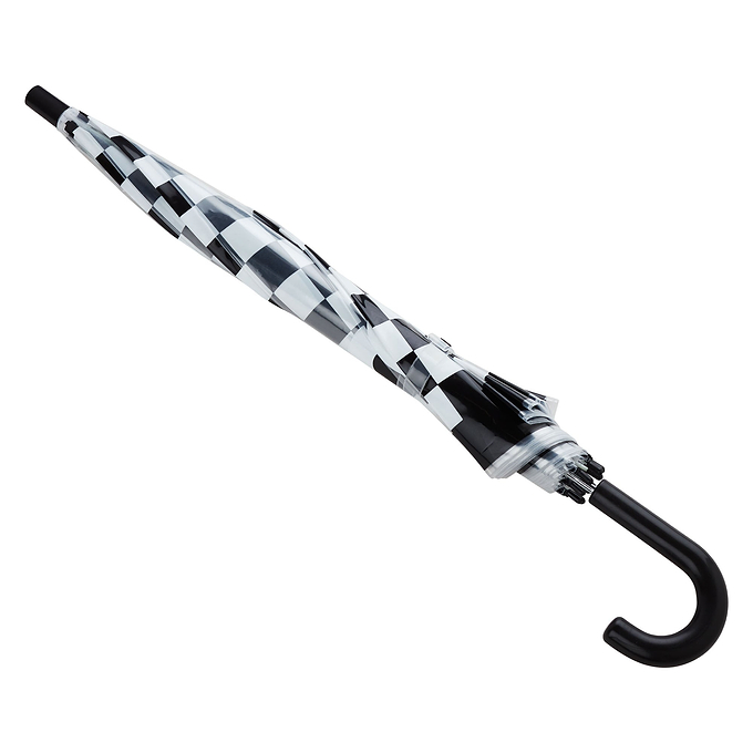 Romney Kids Shaun the Sheep Umbrella - Black White Checkerboard