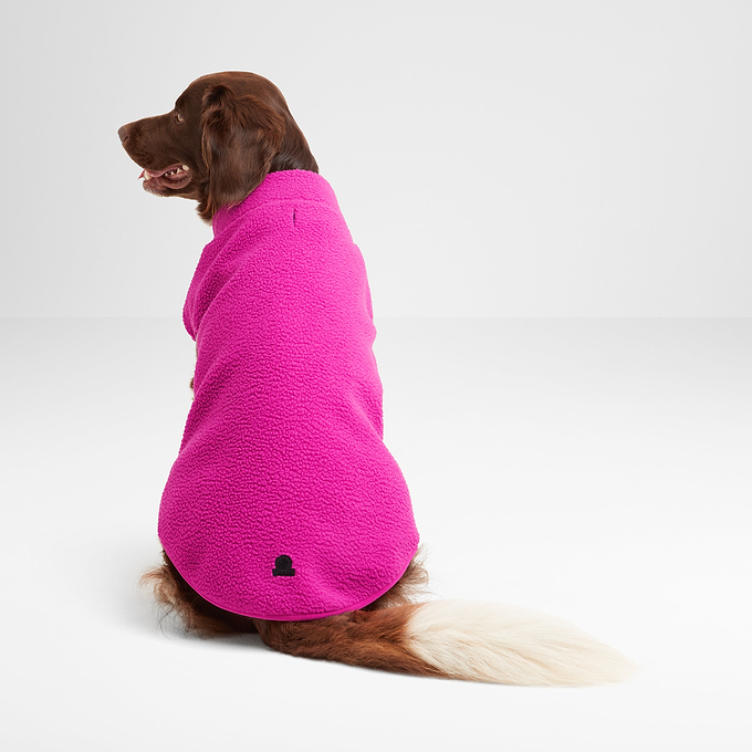 Rover Sherpa Dog Coat M - Fuchsia Purple