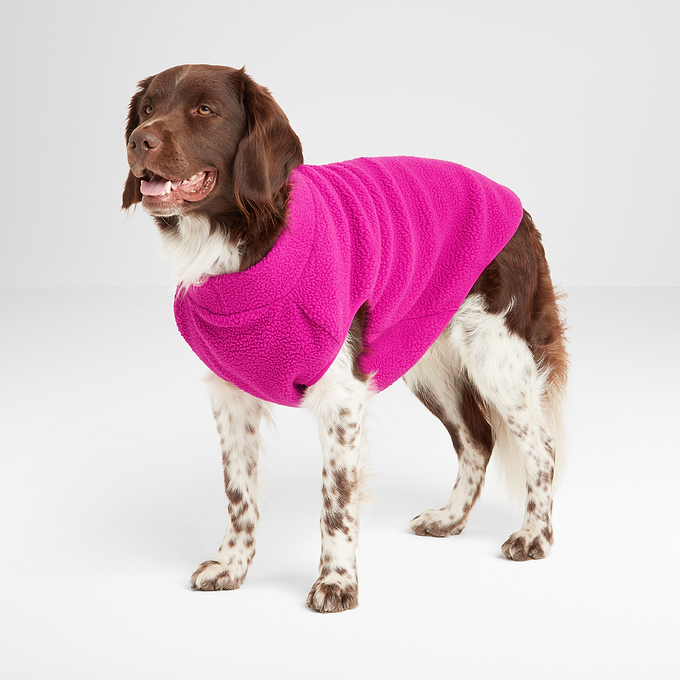 Rover Sherpa Dog Coat M - Fuchsia Purple