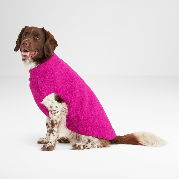 Rover Sherpa Dog Coat M - Fuchsia Purple