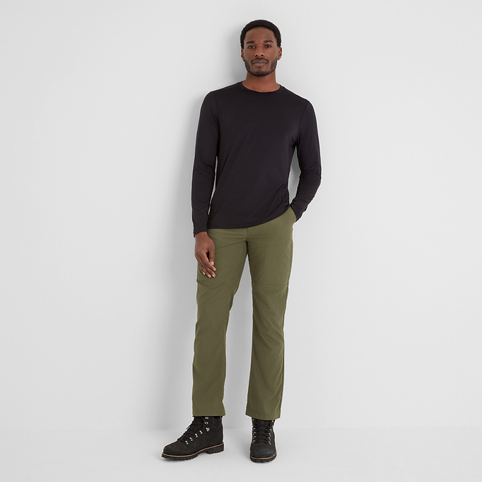Rowland Mens Performance Trousers Long - Khaki