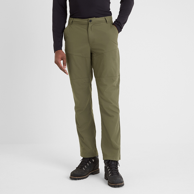 Rowland Mens Performance Trousers Long - Khaki