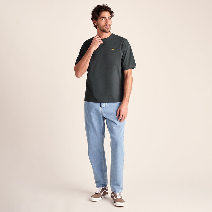 Saloon Mens Relaxed Fit Premium Supersoft T-Shirt - Deep Slate