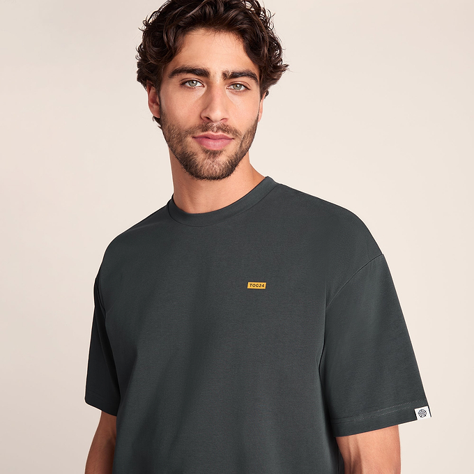 Saloon Mens Relaxed Fit Premium Supersoft T-Shirt - Deep Slate