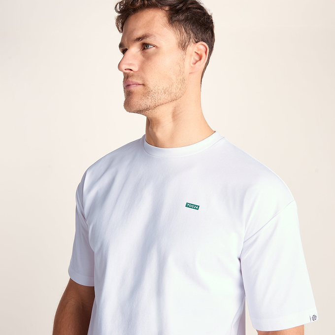 Saloon Mens Relaxed Fit Premium Supersoft T-Shirt - Optic White