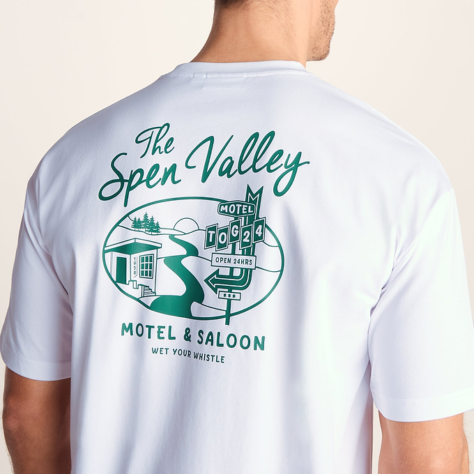 Saloon Mens Relaxed Fit Premium Supersoft T-Shirt - Optic White