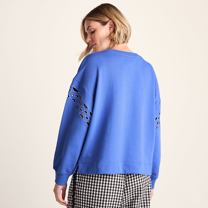 Samara Womens Relaxed Fit Supersoft Sweat - Cornflower Blue
