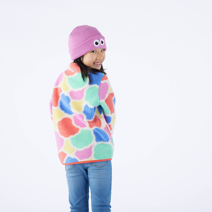 Sardi Kids Shaun the Sheep Sherpa Jacket - Piglet Pink Sheep Print
