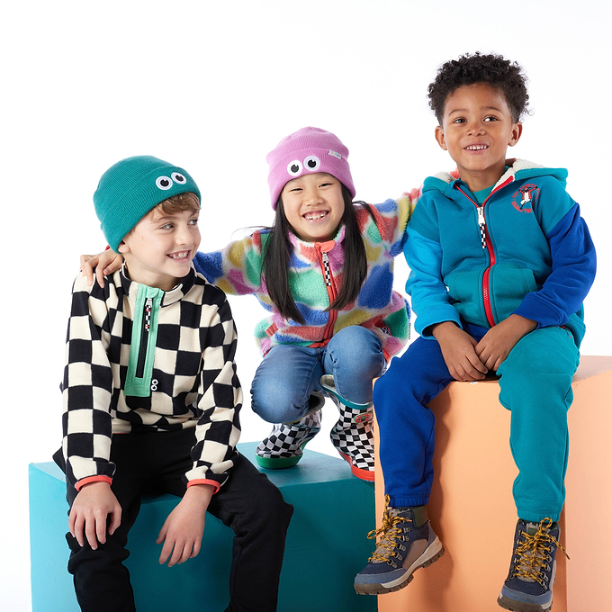Sardi Kids Shaun the Sheep Sherpa Jacket - Piglet Pink Sheep Print