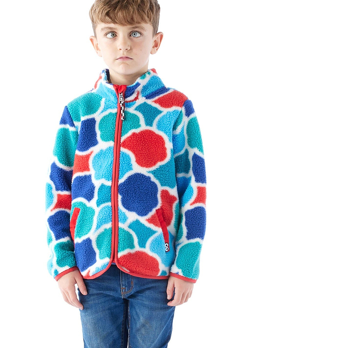 Sardi Kids Shaun the Sheep Sherpa Jacket - Space Blue Sheep Print