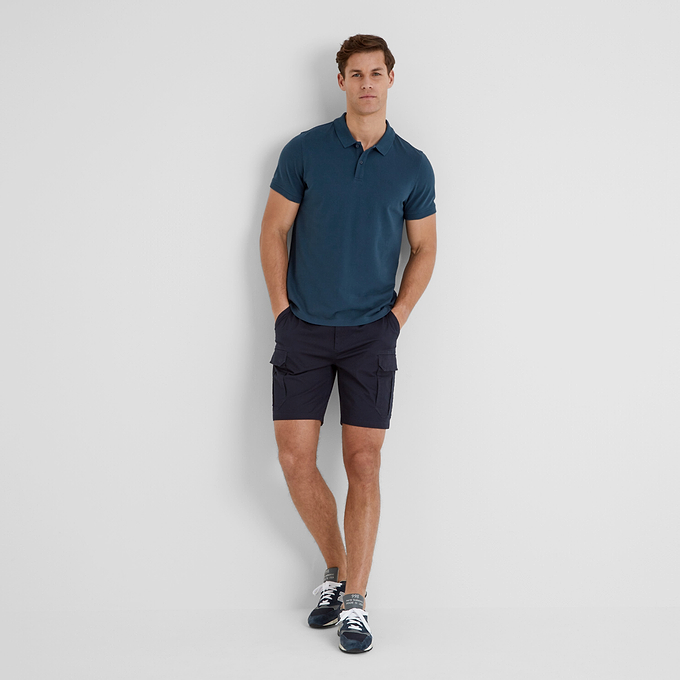 Saul Mens Polo Shirt - Inky Blue