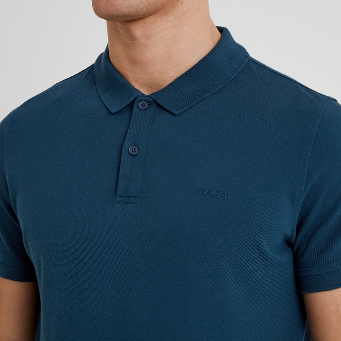 Saul Mens Polo Shirt - Inky Blue