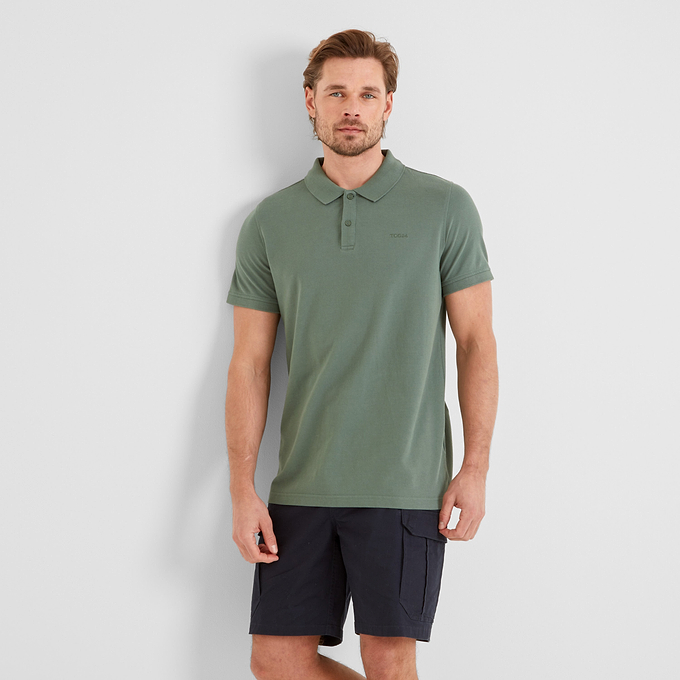 Saul Mens Polo Shirt - Light Forest