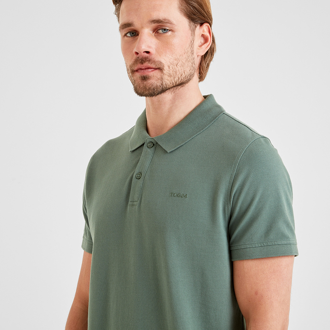 Saul Mens Polo Shirt - Light Forest