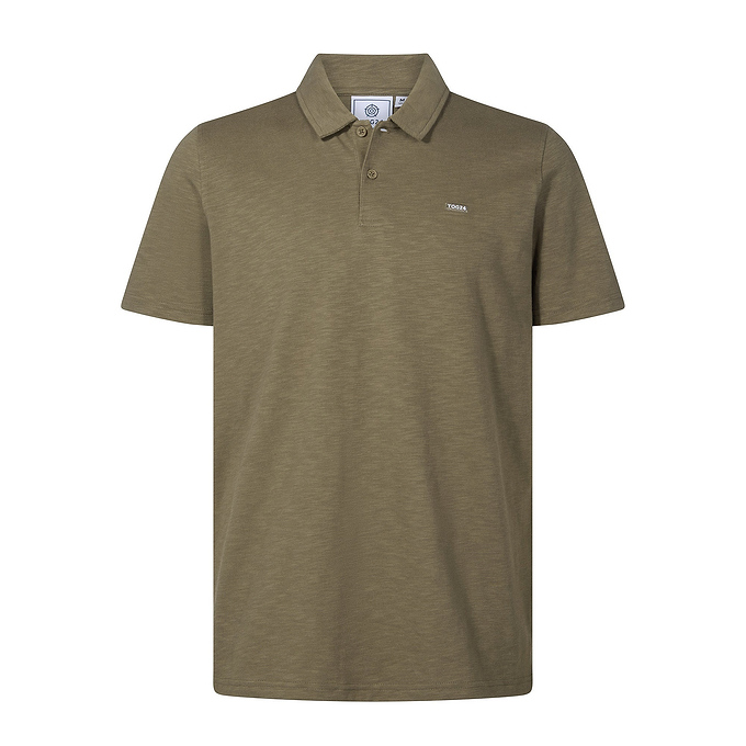Sawyer Mens 100% Cotton Jersey Polo Shirt - Mushroom