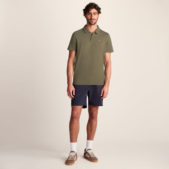 Sawyer Mens 100% Cotton Jersey Polo Shirt - Mushroom