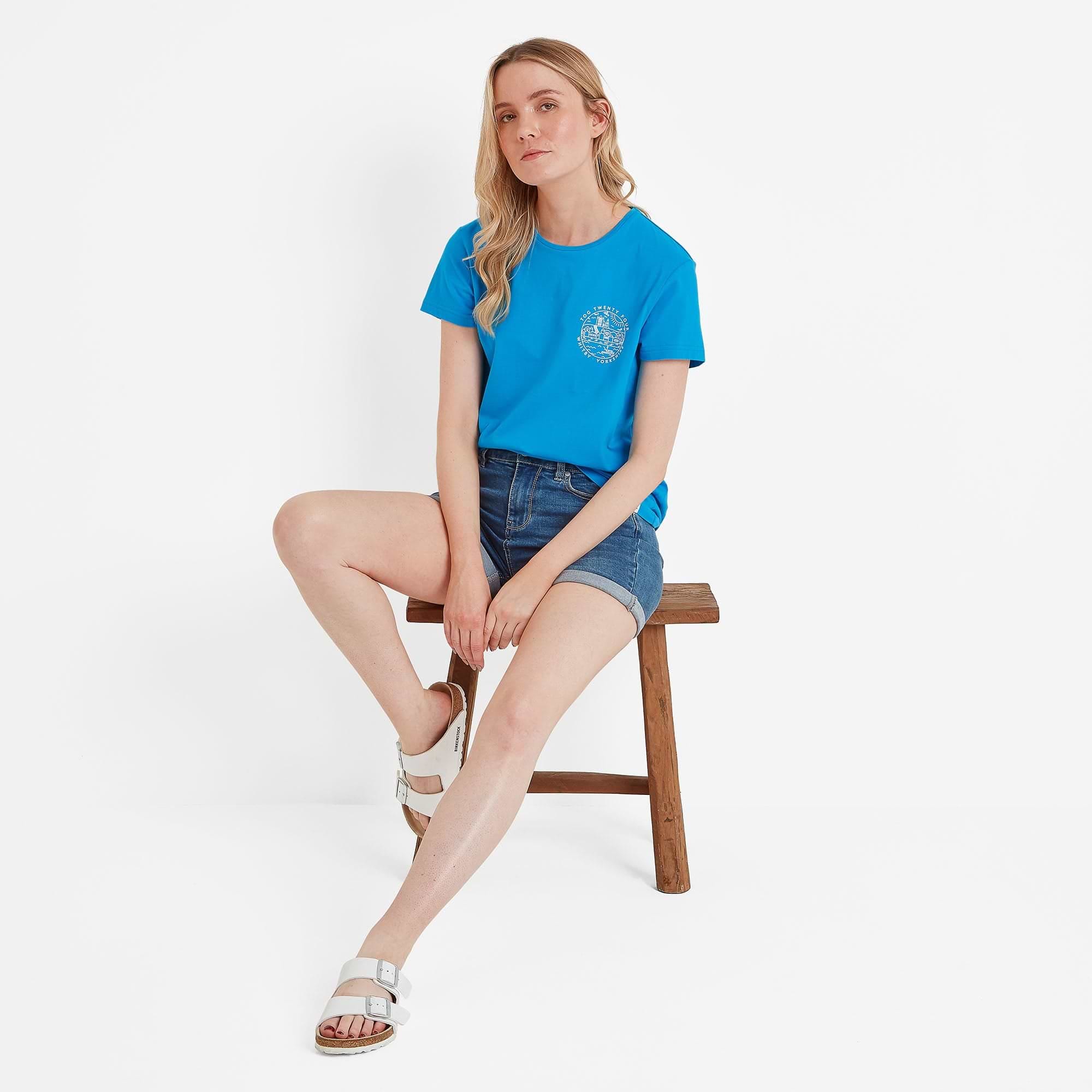 Seaside Womens T-Shirt - Azure Blue – TOG24