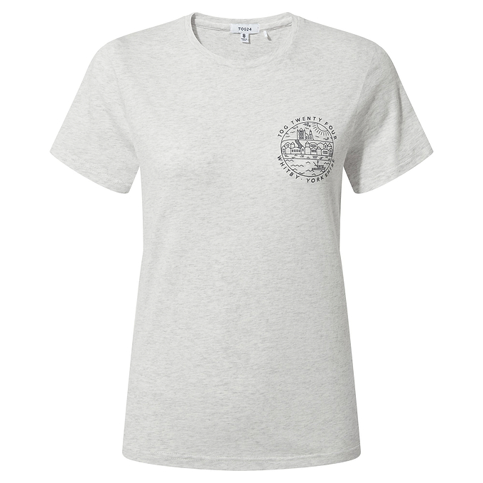 Seaside Womens T-Shirt - Ice Grey Marl