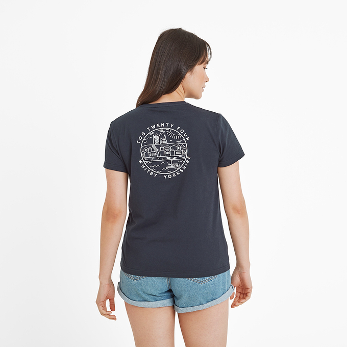 Seaside Womens T-Shirt - Dark Indigo