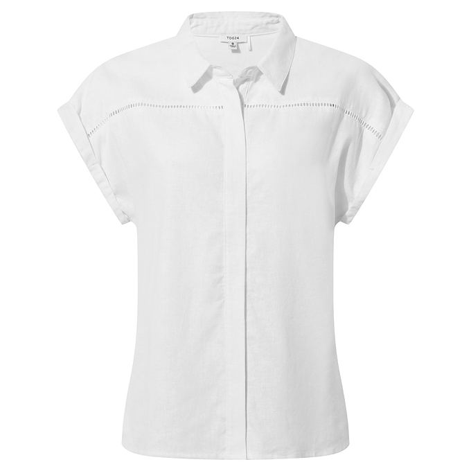 Serena Womens Shirt Short Sleeve - Optic White