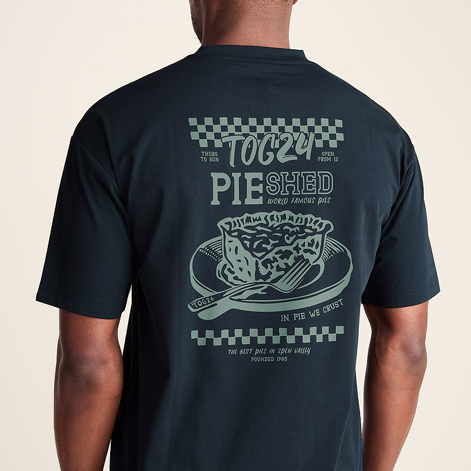 Shed Mens Premium Supersoft Relaxed Fit T-Shirt - Dark Indigo