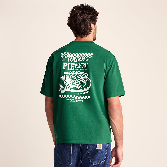 Shed Mens Premium Supersoft Relaxed Fit T-Shirt - Green