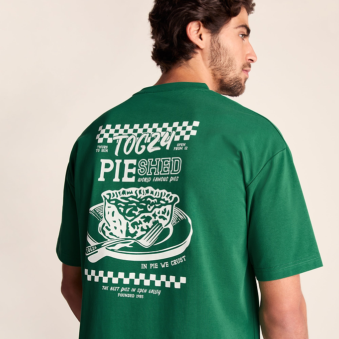 Shed Mens Premium Supersoft Relaxed Fit T-Shirt - Green