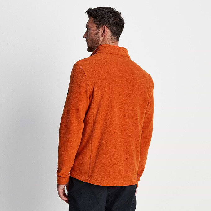 Shire Mens Fleece Jacket - Dark Orange