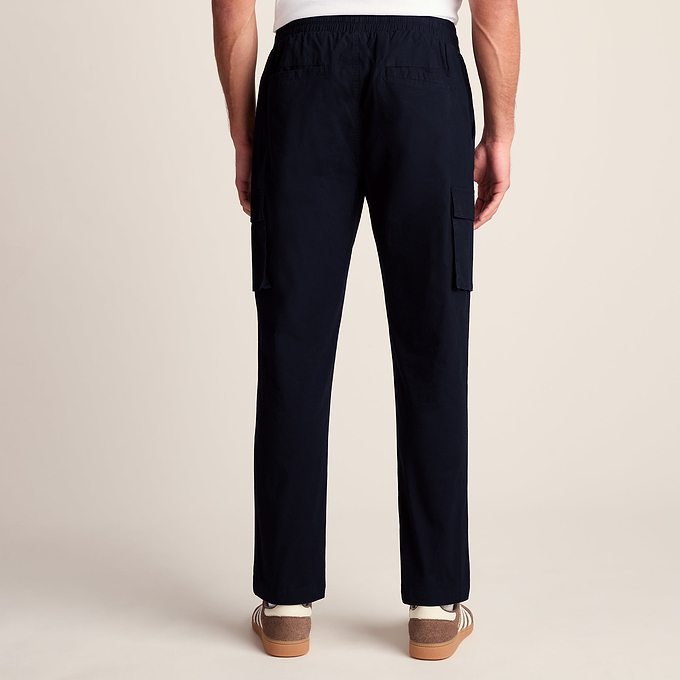 Silas Mens Cargo Trousers - Dark Indigo