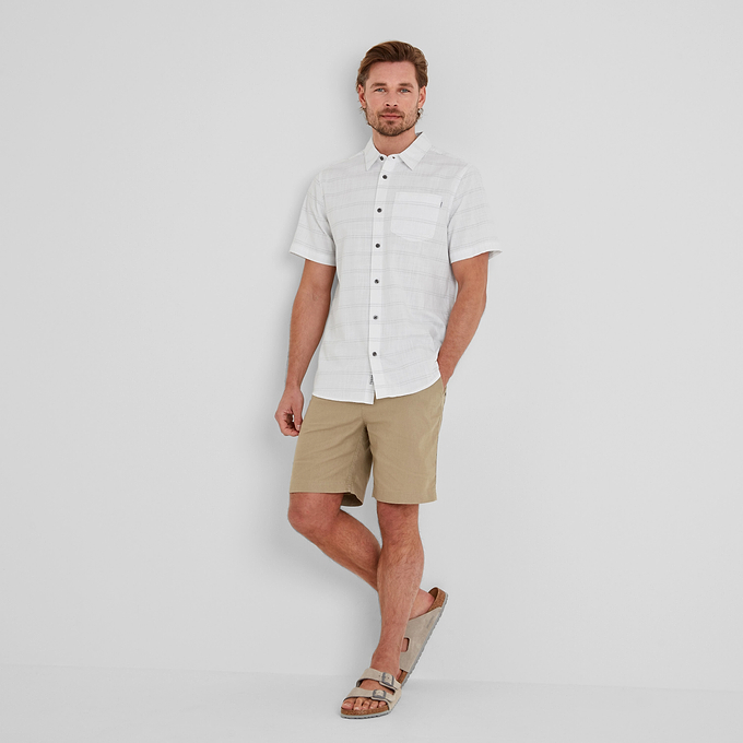 Sloane Mens Shirt - Light Grey Stripe