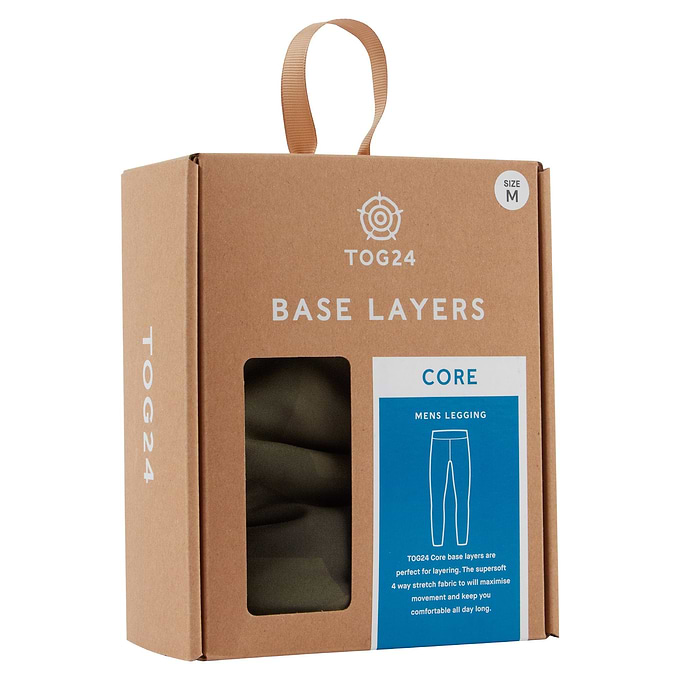 Snowdon Mens Thermal Base Layer Leggings - Khaki Camo Print