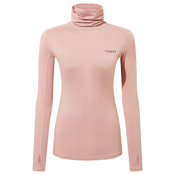 Snowdon Womens Thermal Rollneck - Faded Pink