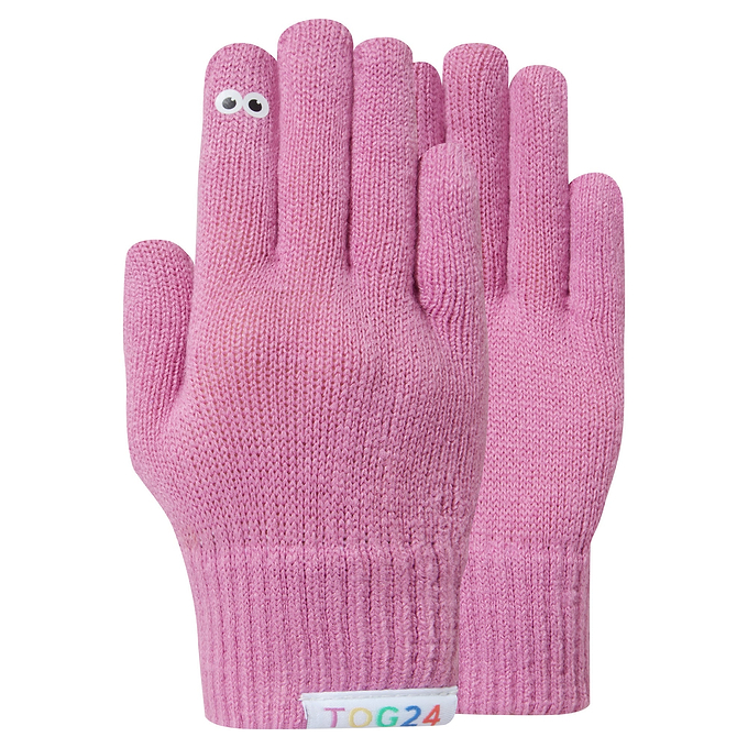 Soay Kids Shaun the Sheep Knit Gloves - Piglet Pink