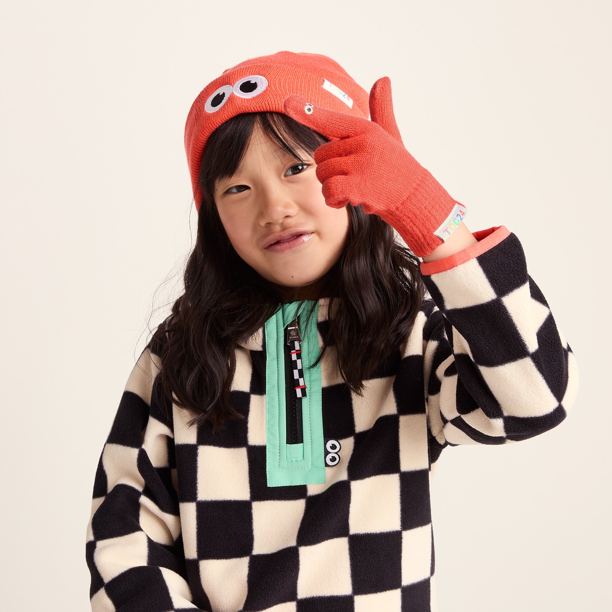 Soay Kids Shaun the Sheep Knit Gloves - Satsuma Orange – TOG24