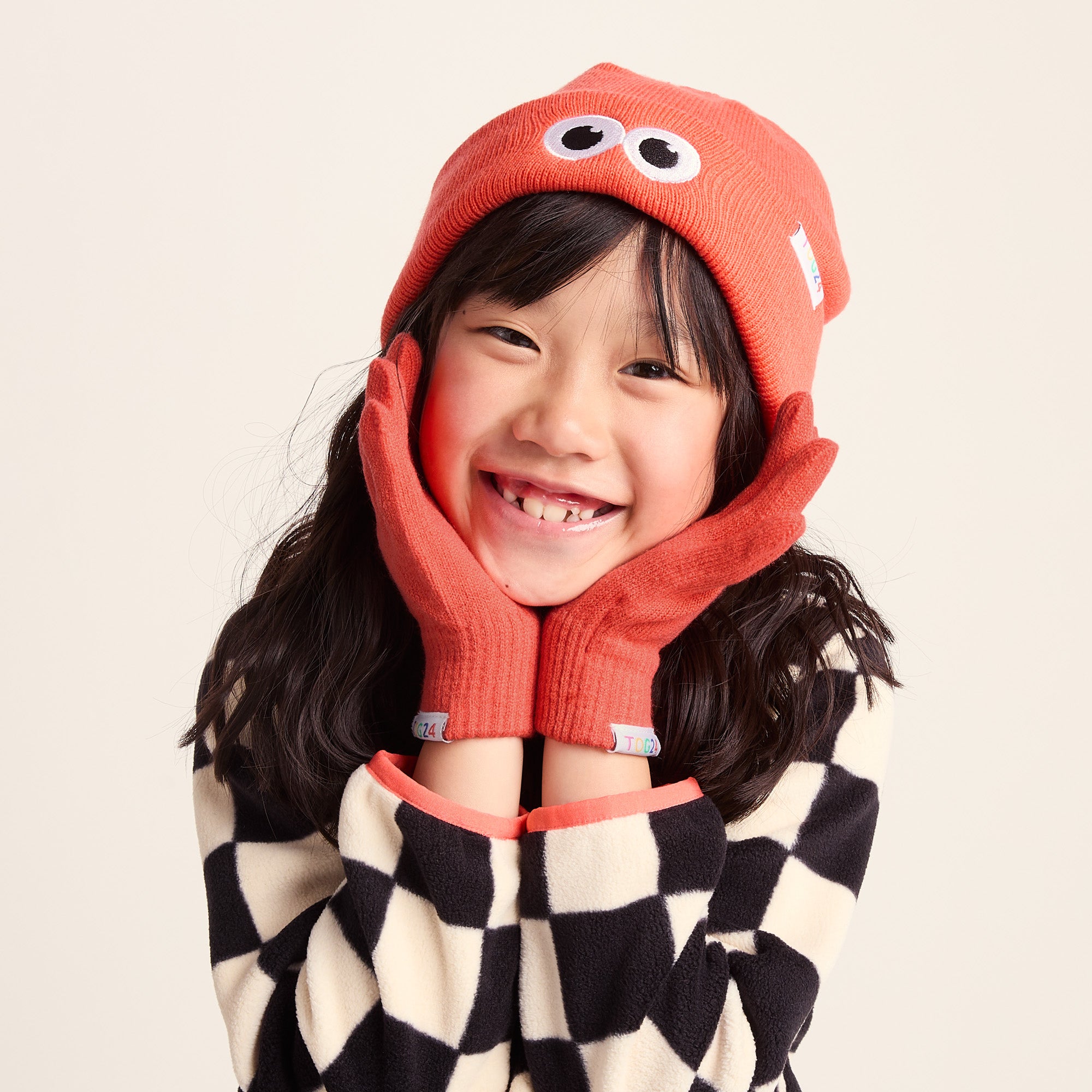 Soay Kids Shaun the Sheep Knit Gloves - Satsuma Orange – TOG24