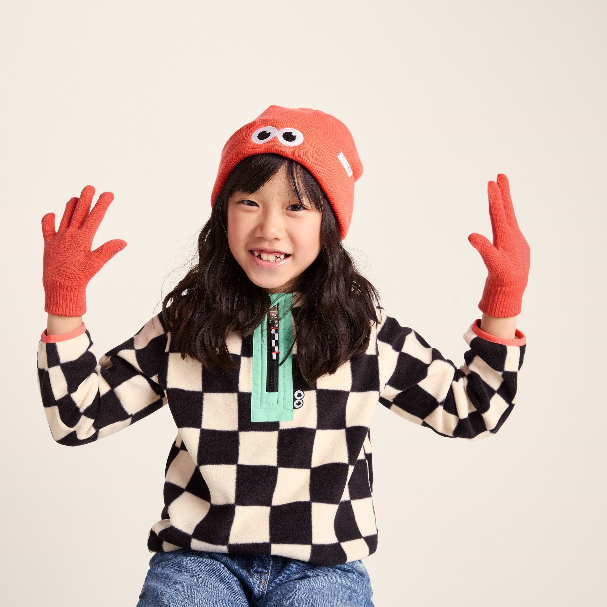 Soay Kids Shaun the Sheep Knit Gloves - Satsuma Orange – TOG24