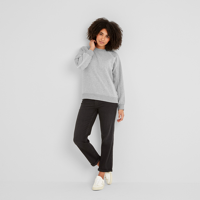 Sorina Womens Sweatshirt - Light Grey Marl
