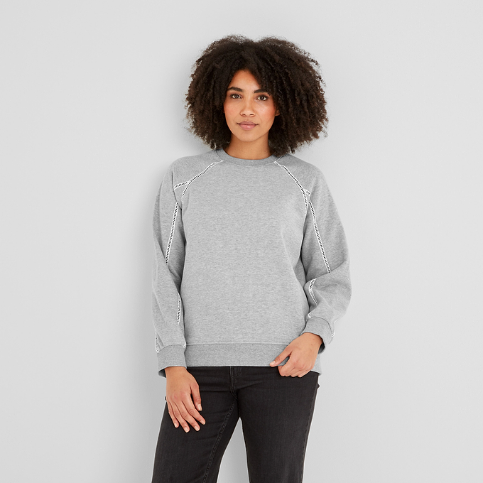 Sorina Womens Sweatshirt - Light Grey Marl