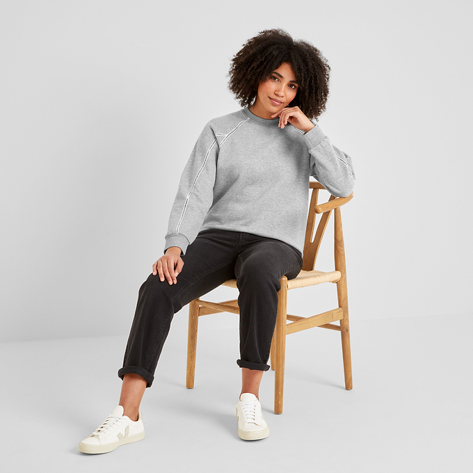 Sorina Womens Sweatshirt - Light Grey Marl