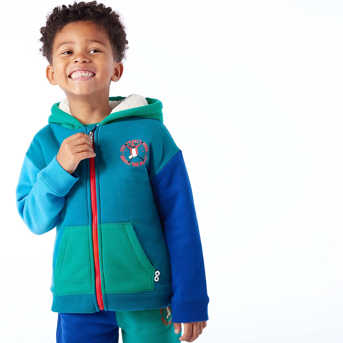 Southdown Kids Shaun the Sheep Zip Sweat - Ocean Blue