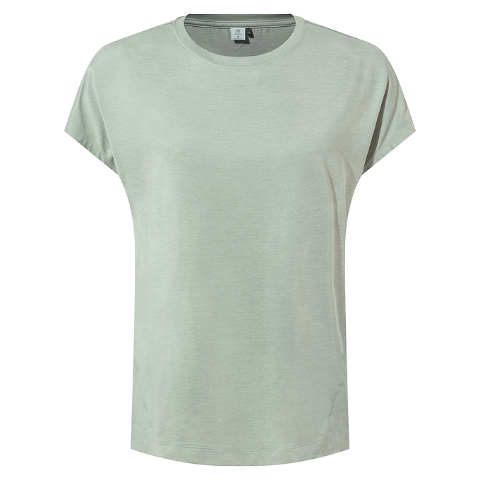 Stallen Womens Tech Short Sleeve Top - Pistachio Marl