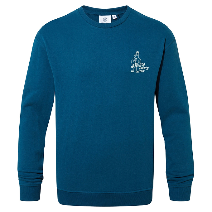 Sunnie Mens Sweatshirt - Deep Sea Blue