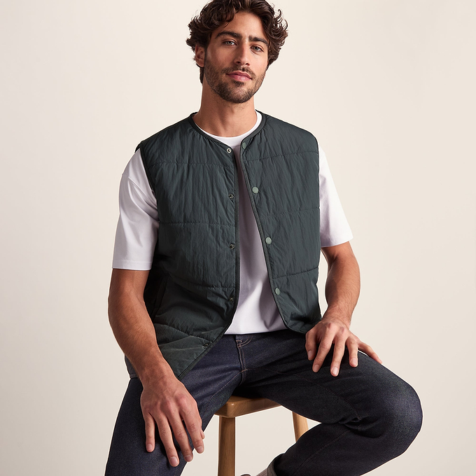 Sutterby Mens Shower Resistant Insulated Gilet - Deep Slate