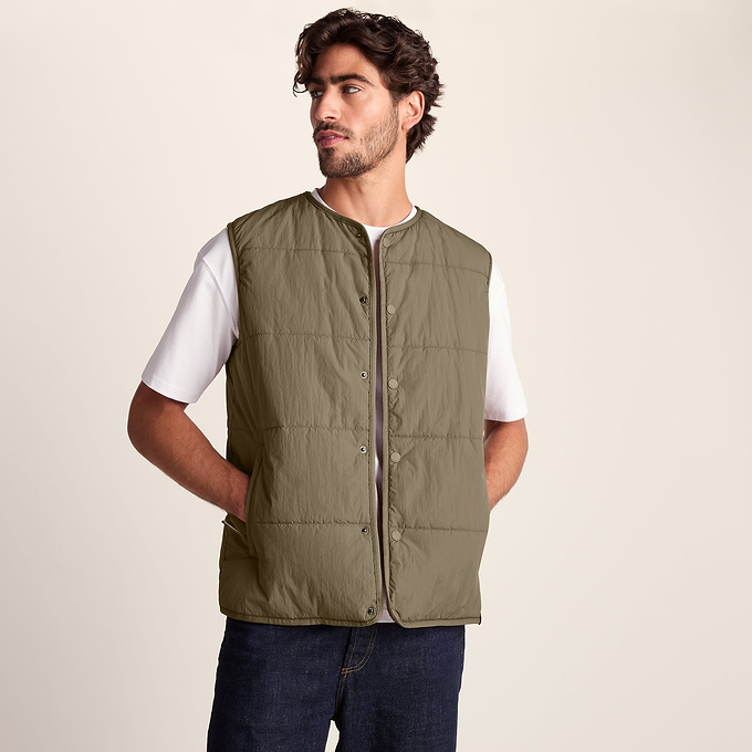 Sutterby Mens Shower Resistant Insulated Gilet - Mushroom