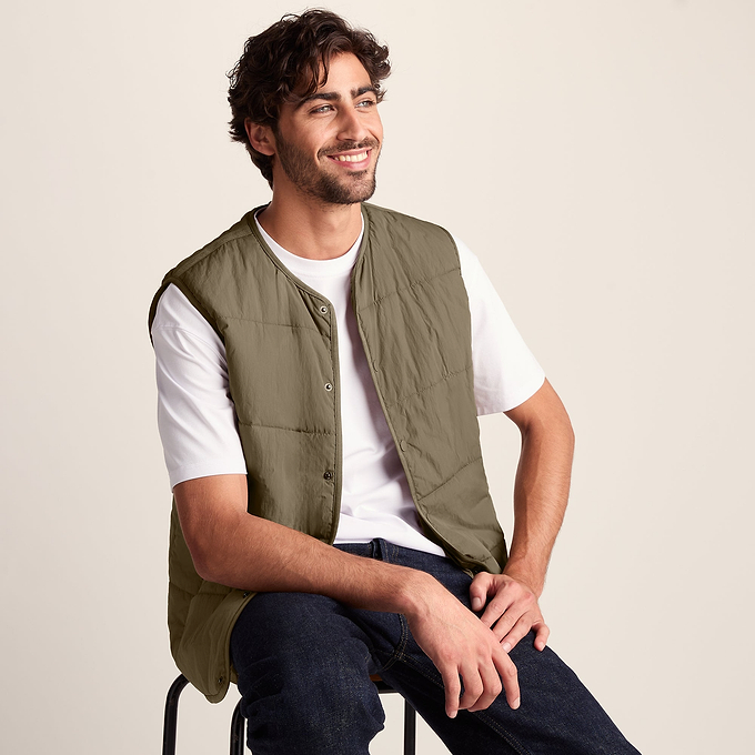 Sutterby Mens Shower Resistant Insulated Gilet - Mushroom